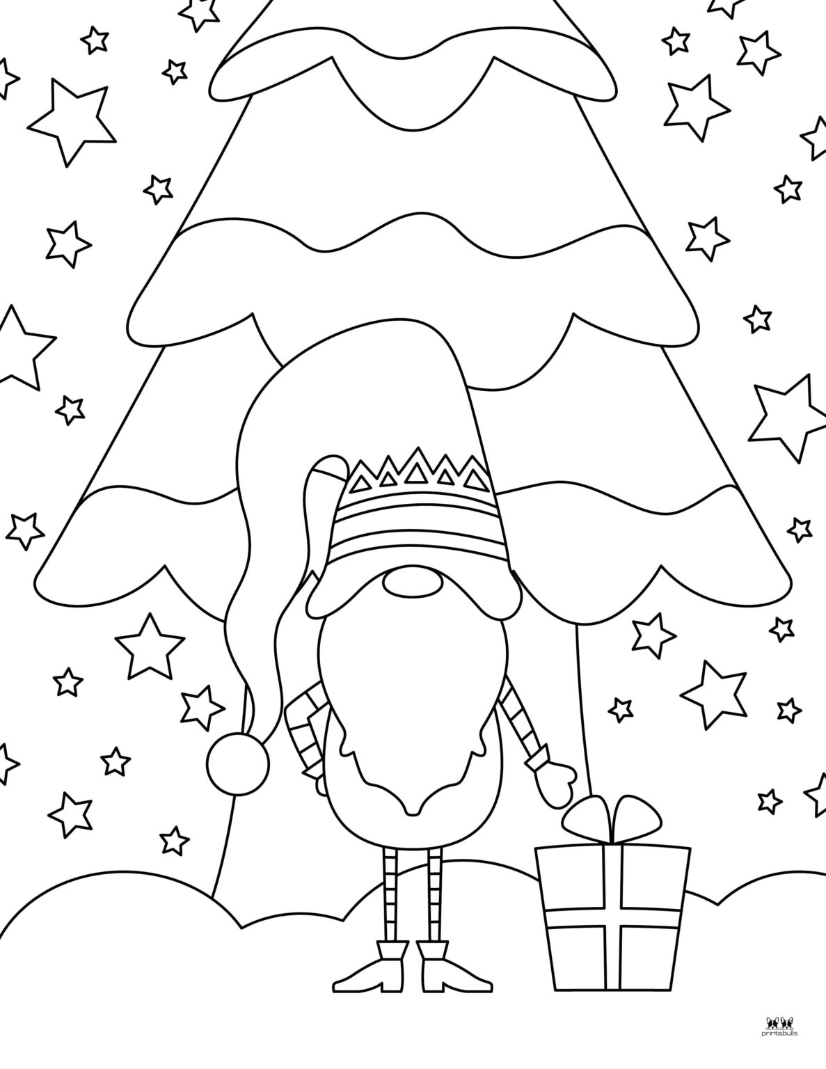 Christmas Gnome Coloring Pages - 25 FREE Pages | Printabulls