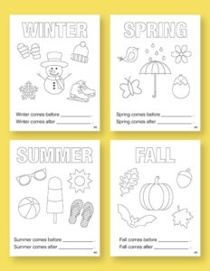 Four Seasons Worksheets & Printables - 51 Pages | Printabulls