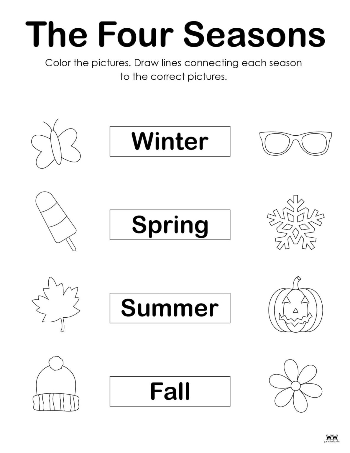 Four Seasons Worksheets & Printables - 51 Pages | Printabulls