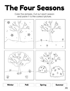 Four Seasons Worksheets & Printables - 51 Pages | Printabulls