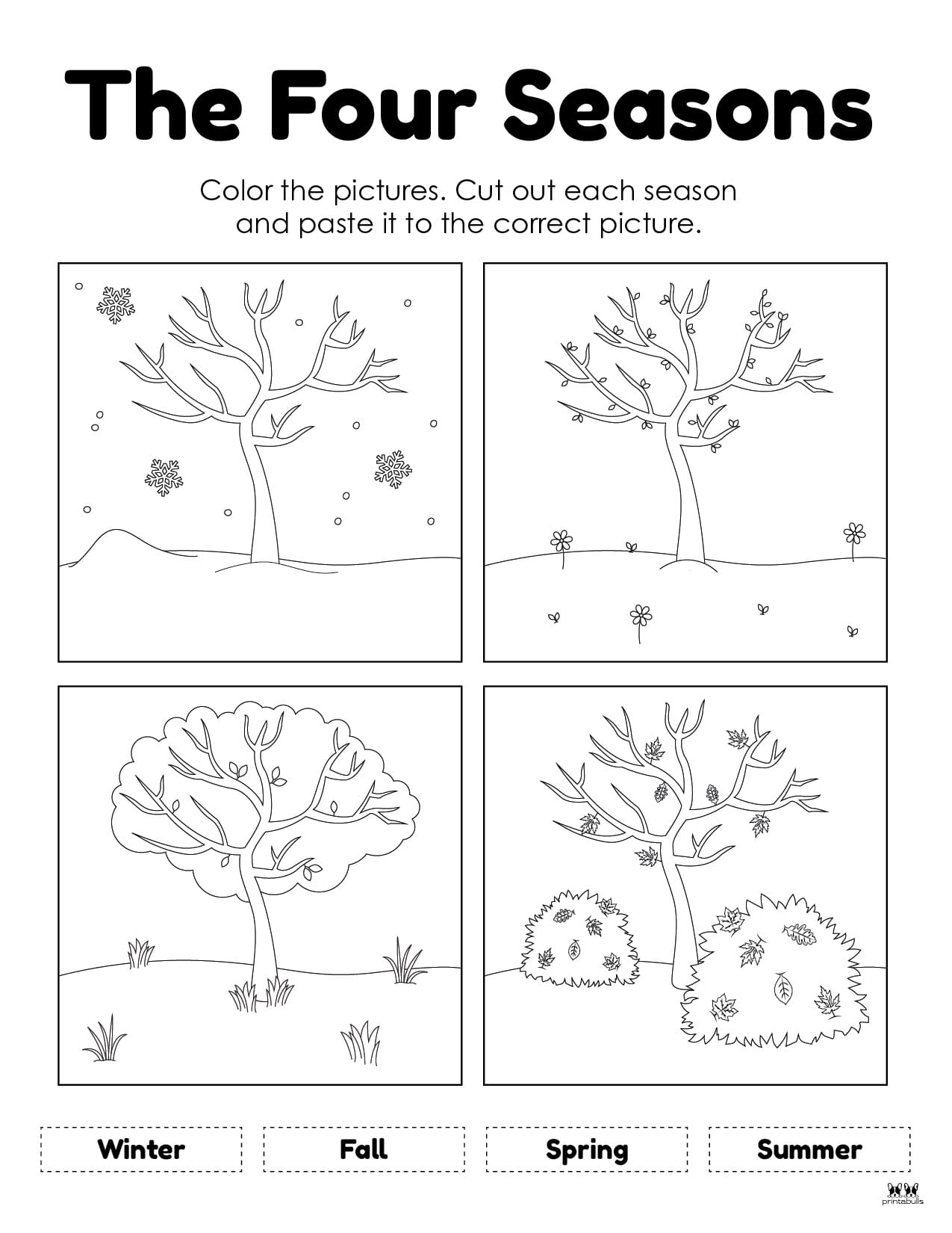 Four Seasons Worksheets & Printables - 51 Pages 