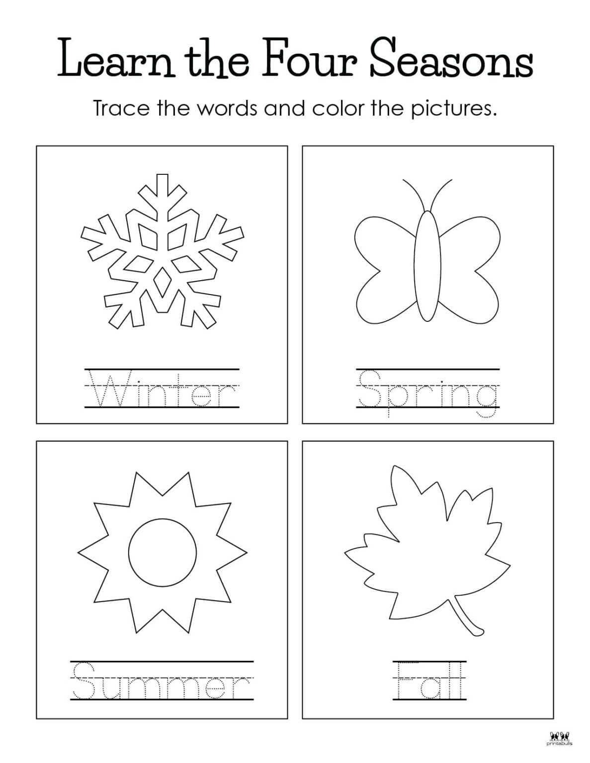 Four Seasons Worksheets & Printables - 51 Pages | Printabulls