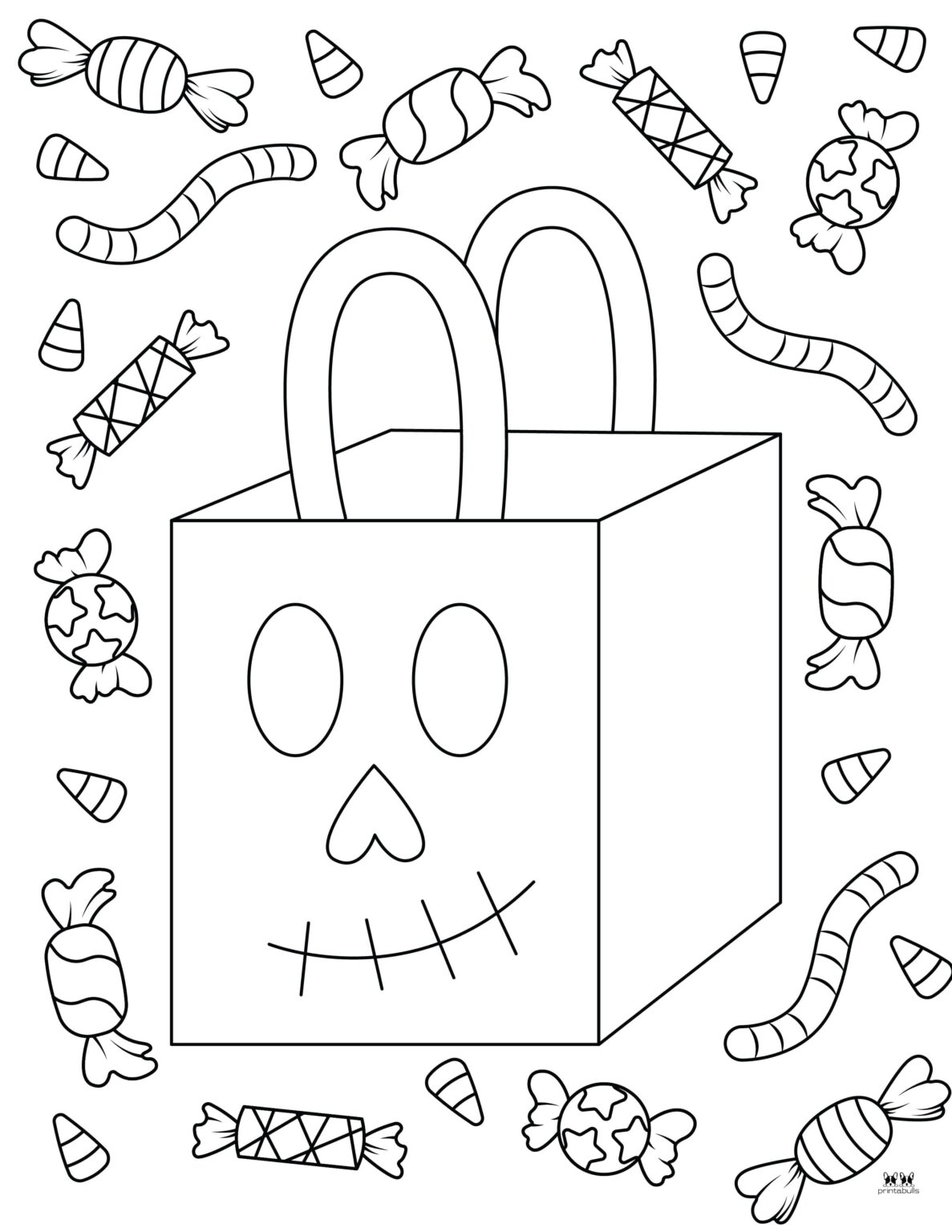 Halloween Candy Coloring Pages 25 Free Pages Printabulls