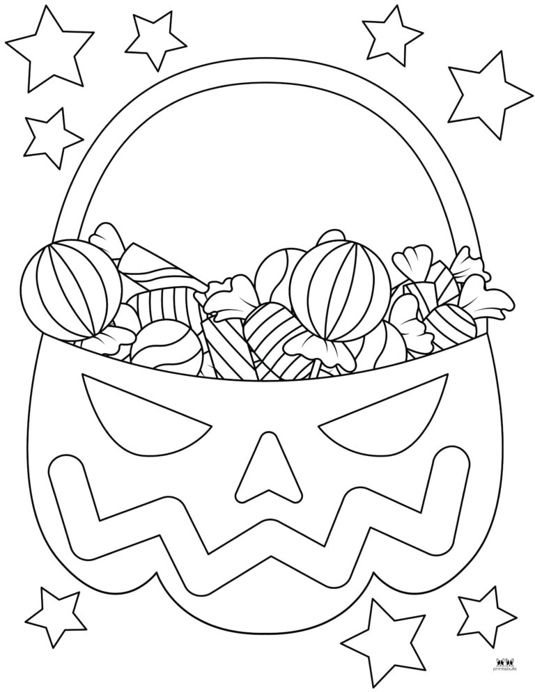 Halloween Candy Coloring Pages - 25 FREE Pages | Printabulls