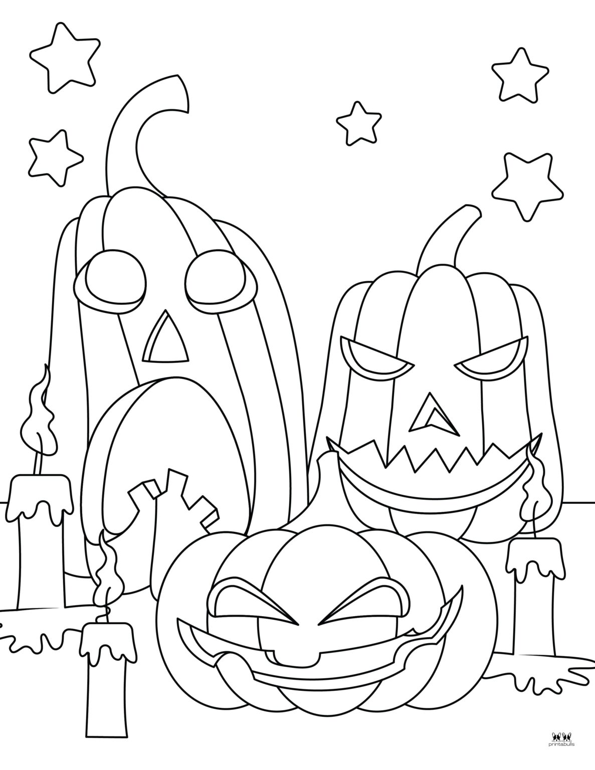 Jack-o'-Lantern Coloring Pages - 25 FREE Pages | Printabulls