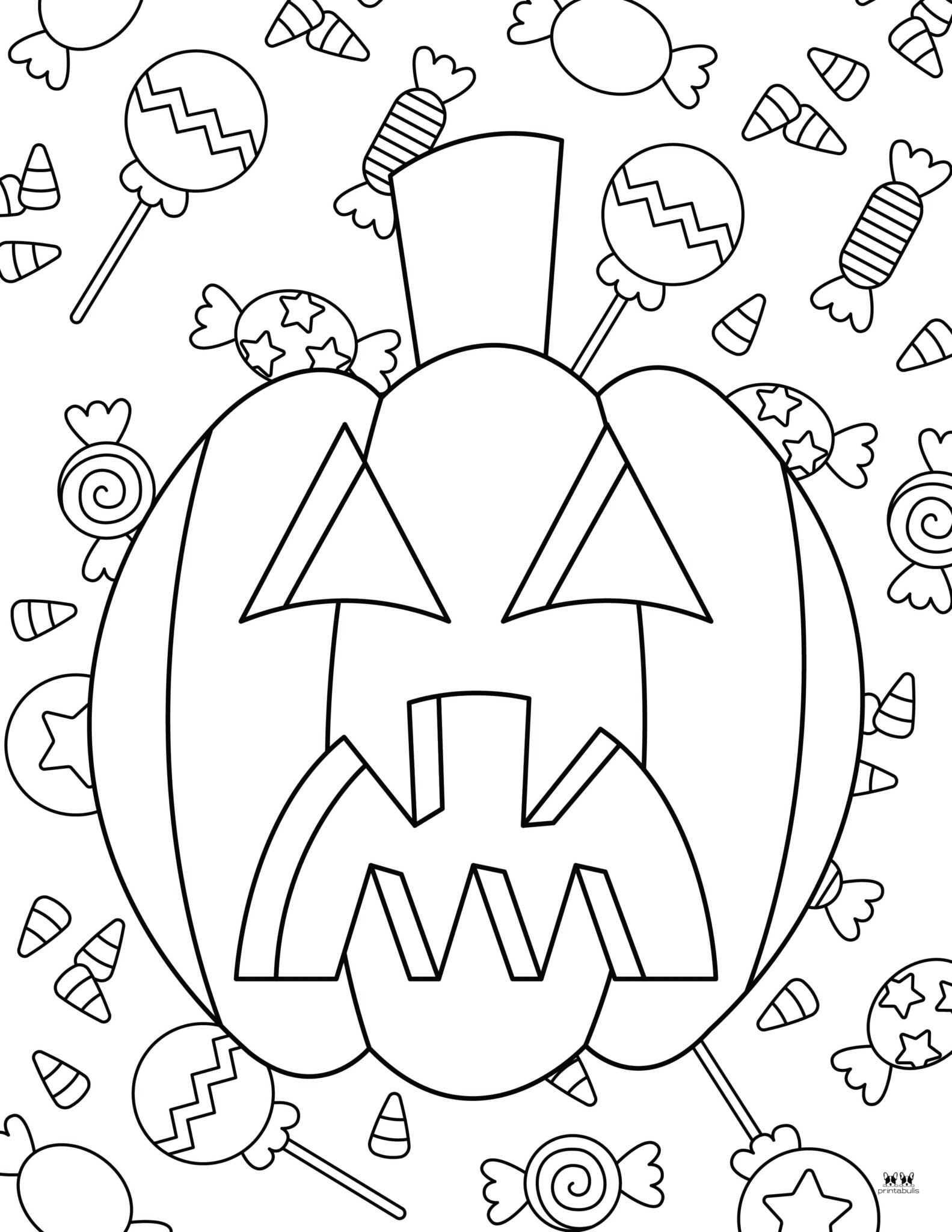 Jack-o'-Lantern Coloring Pages - 25 FREE Pages | Printabulls