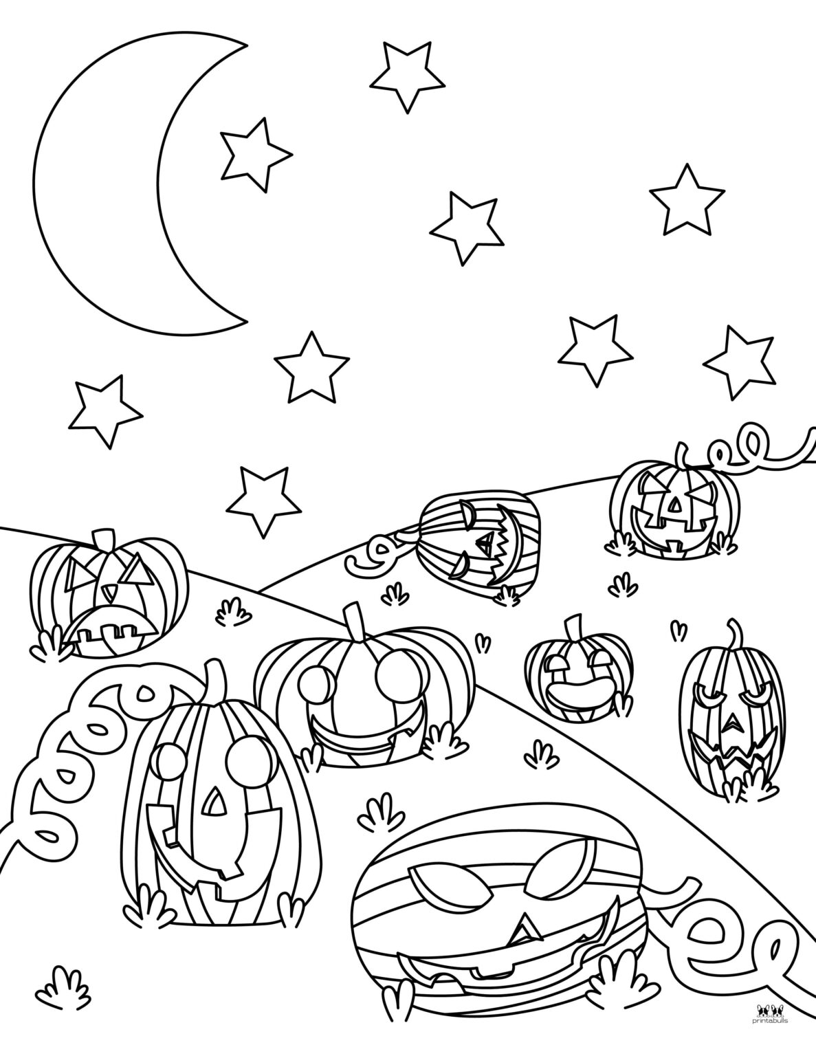 Jack-o'-Lantern Coloring Pages - 25 FREE Pages | Printabulls