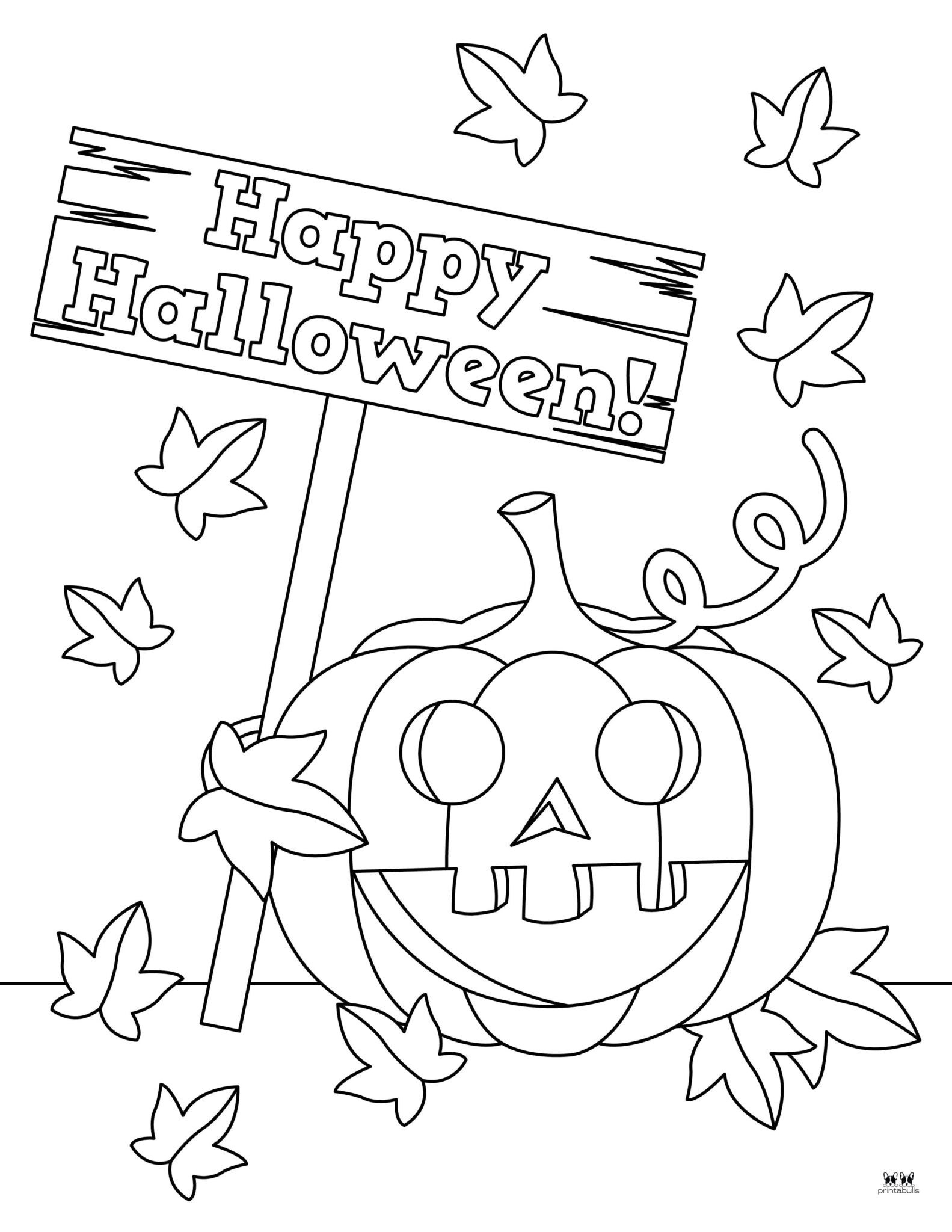 Jack-o'-Lantern Coloring Pages - 25 FREE Pages | Printabulls