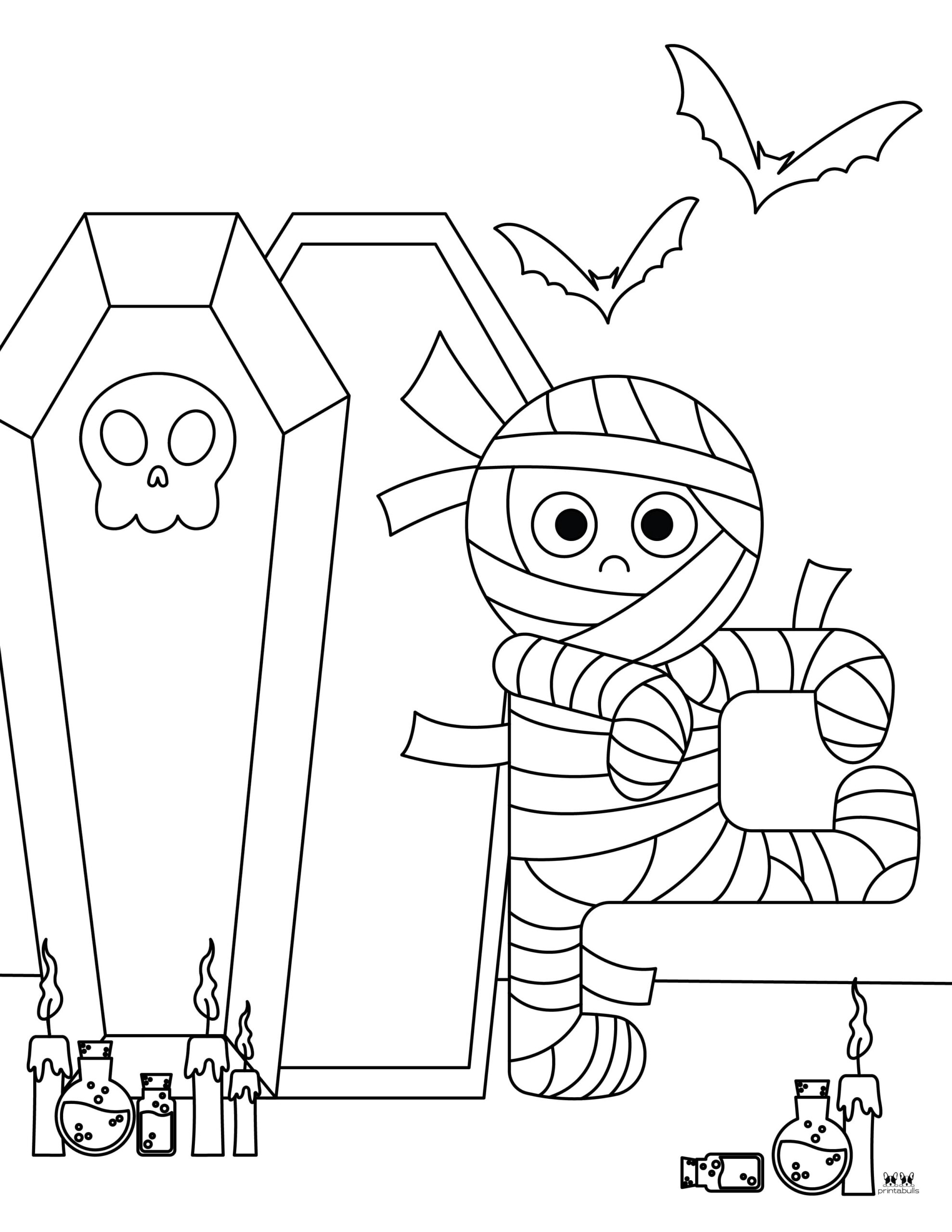 Mummy Coloring Pages & Templates - 25 FREE Pages | Printabulls