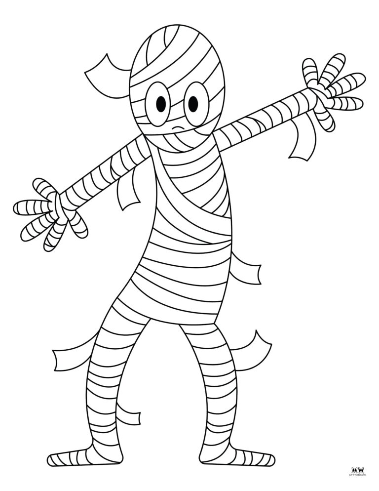 Mummy Coloring Pages & Templates - 25 FREE Pages | Printabulls