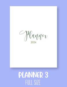 Planner Cover Pages - FREE 2024 Planner Pages | Printabulls