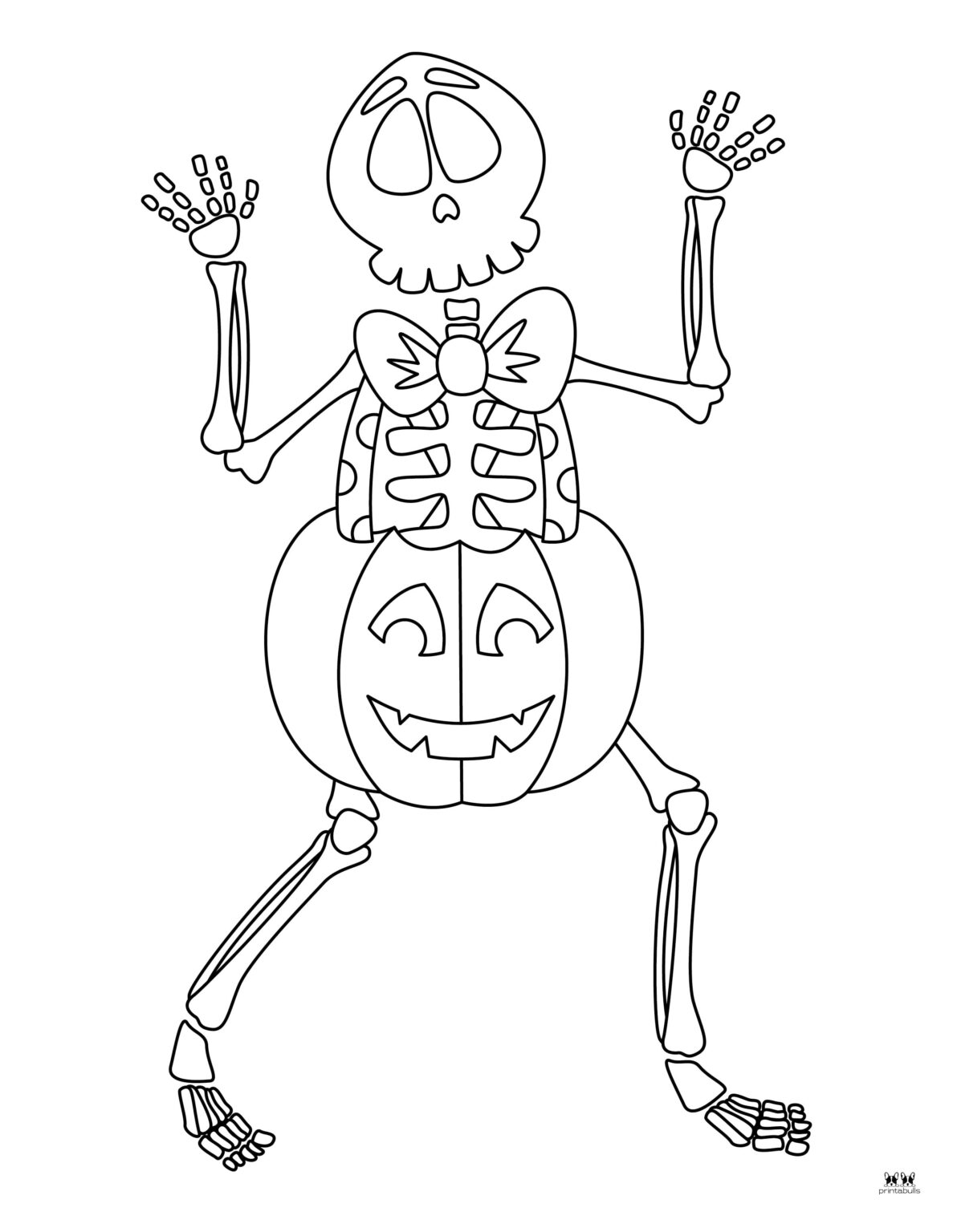 Skeleton Coloring Pages - 25 FREE Pages | Printabulls