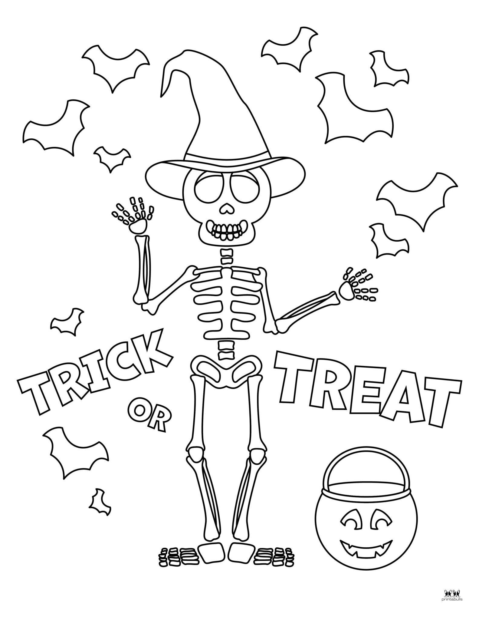 Skeleton Coloring Pages - 25 FREE Pages | Printabulls