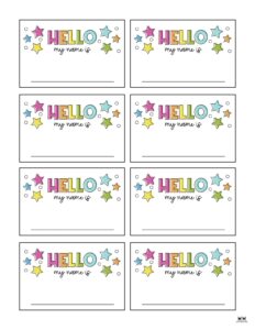 Name Tags - 44 Unique Designs - FREE | Printabulls