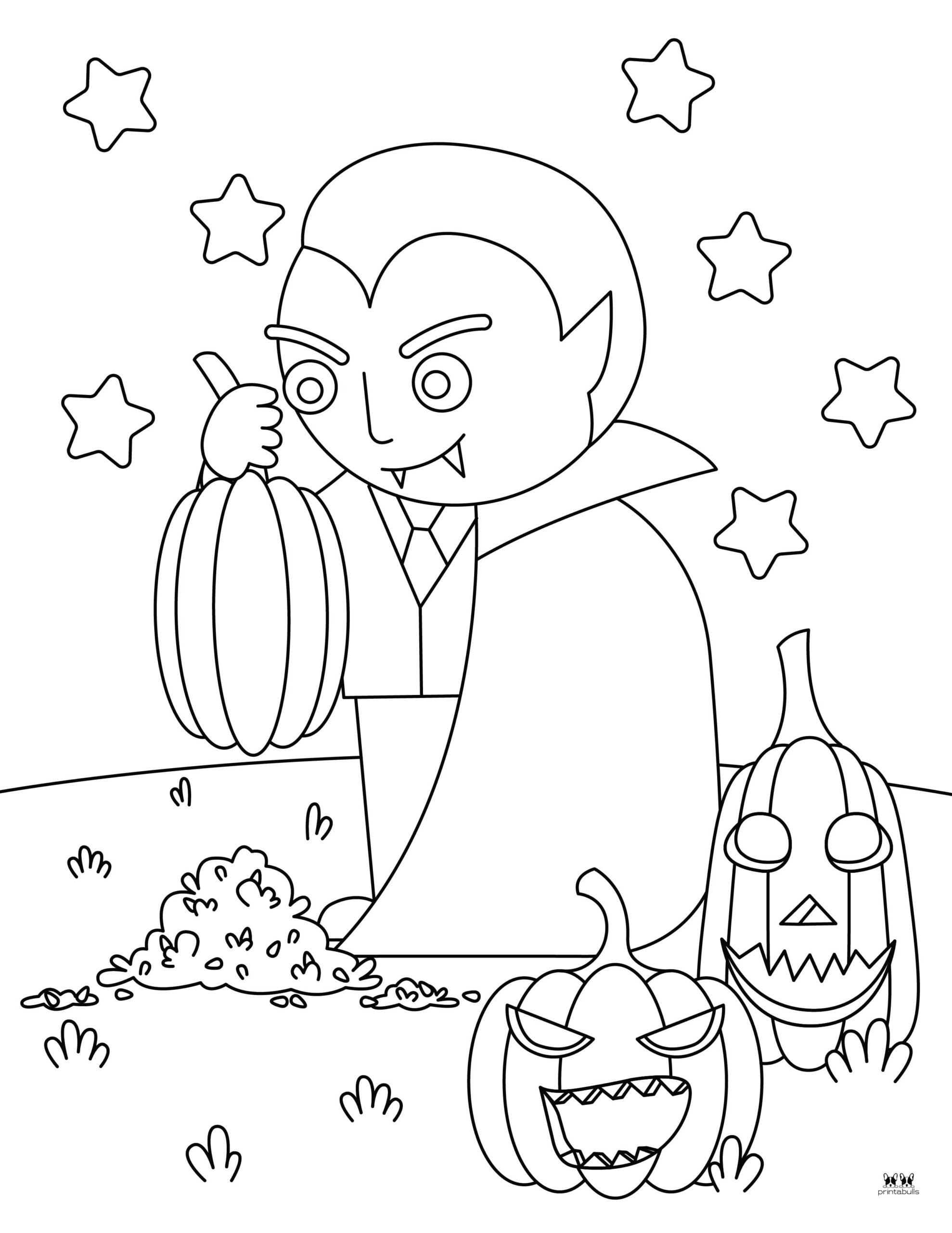 Vampire Coloring Pages & Outlines - 26 FREE Pages | Printabulls