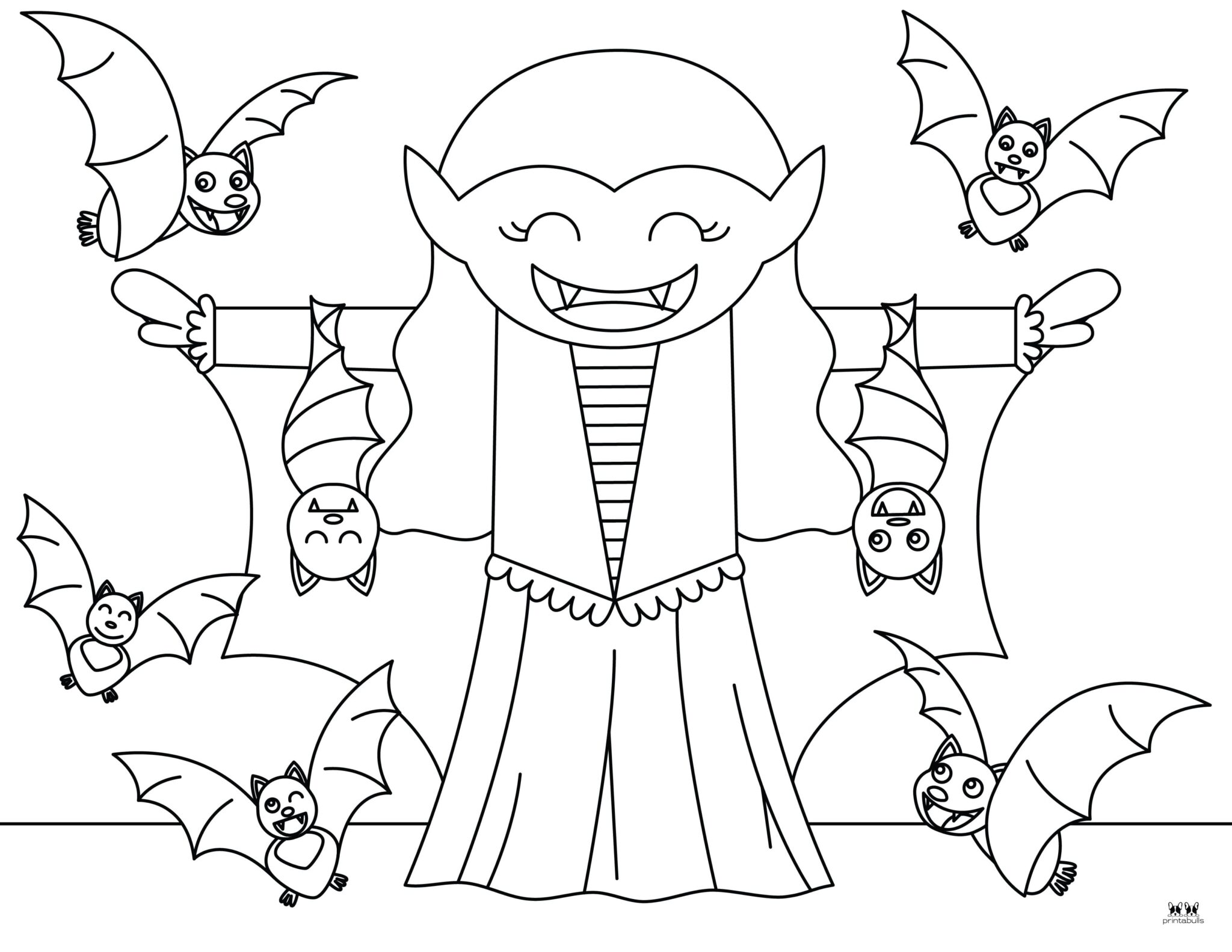 Vampire Coloring Pages & Outlines - 26 FREE Pages | Printabulls