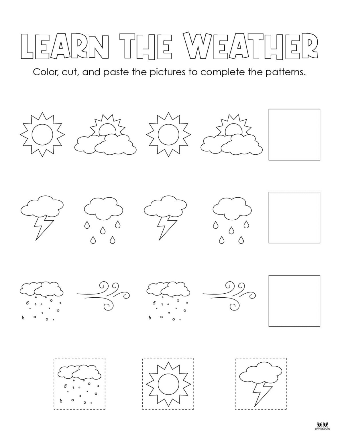 Weather Worksheets & Printables - 50 FREE Pages | Printabulls