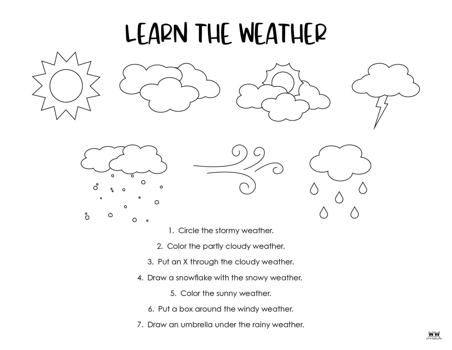 Weather Worksheets & Printables 50 FREE Pages Printabulls