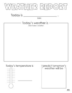 Weather Worksheets & Printables - 50 FREE Pages | Printabulls