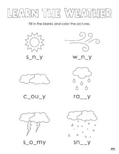 Weather Worksheets & Printables - 50 FREE Pages | Printabulls