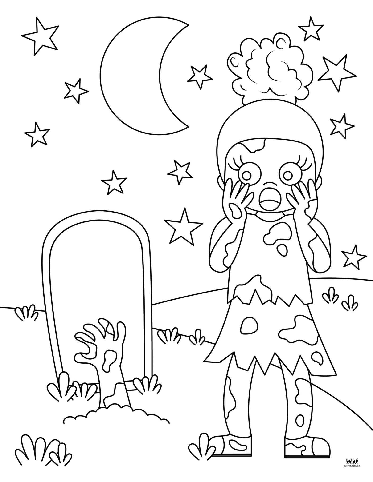 Zombie Coloring Pages - 25 FREE Pages | Printabulls