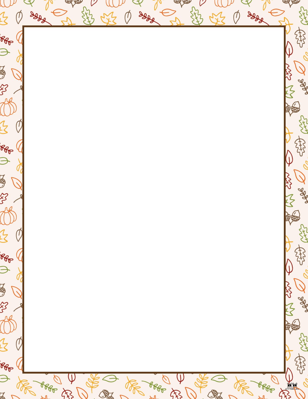 Fall Borders - 20 FREE Page Borders - PrintaBulk