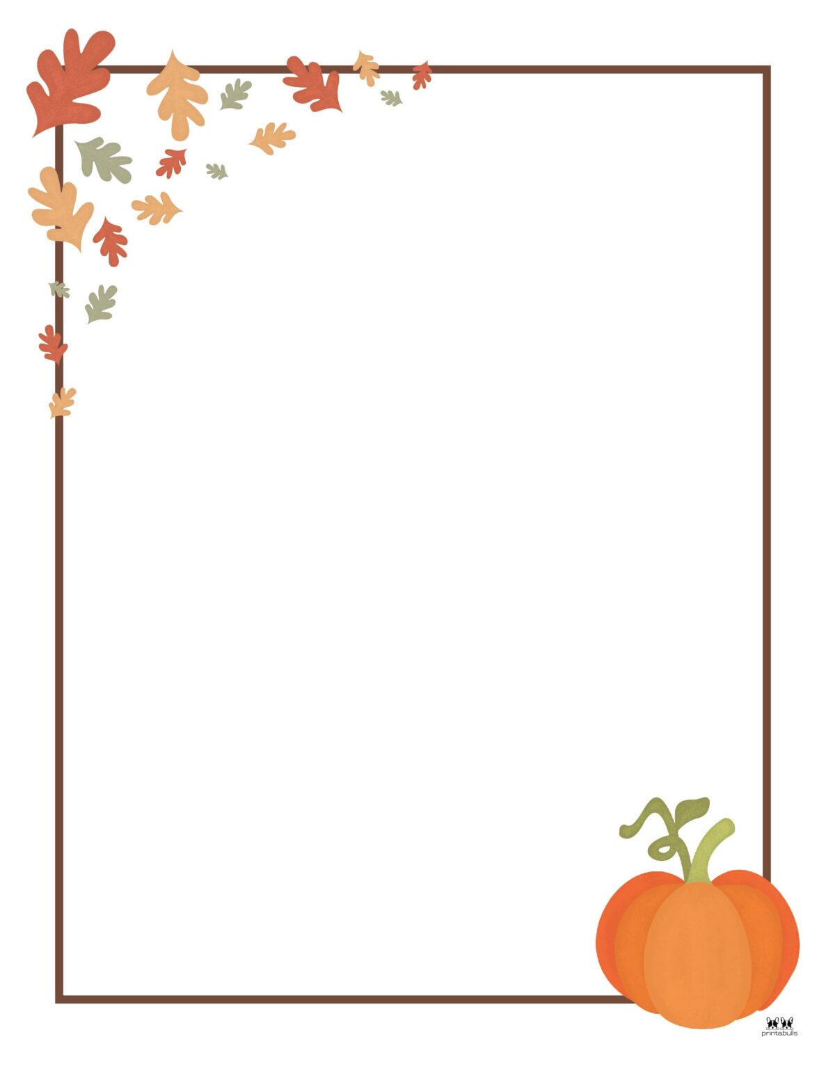 Fall Borders - 20 FREE Page Borders | Printabulls