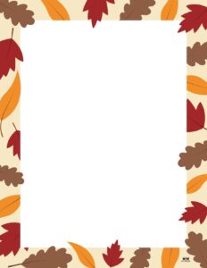 Fall Borders - 20 FREE Page Borders | Printabulls