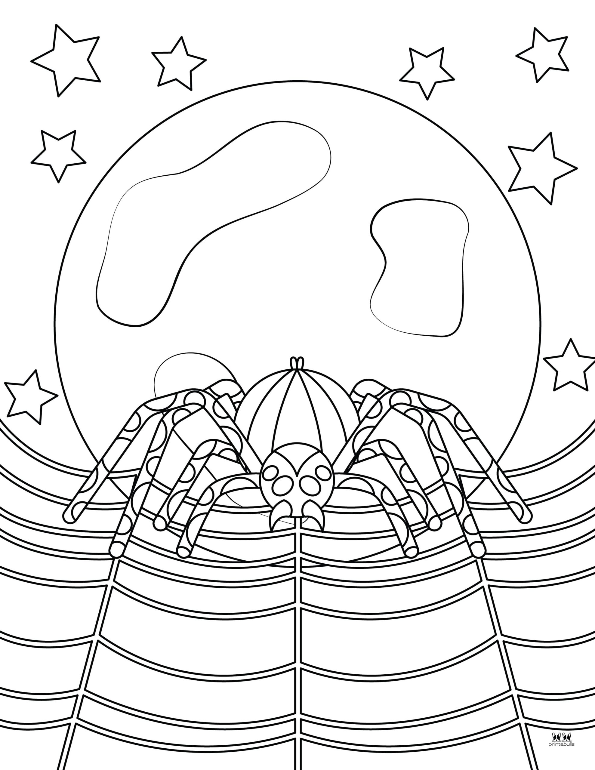 Halloween Spider Coloring Pages - 25 FREE Pages | Printabulls