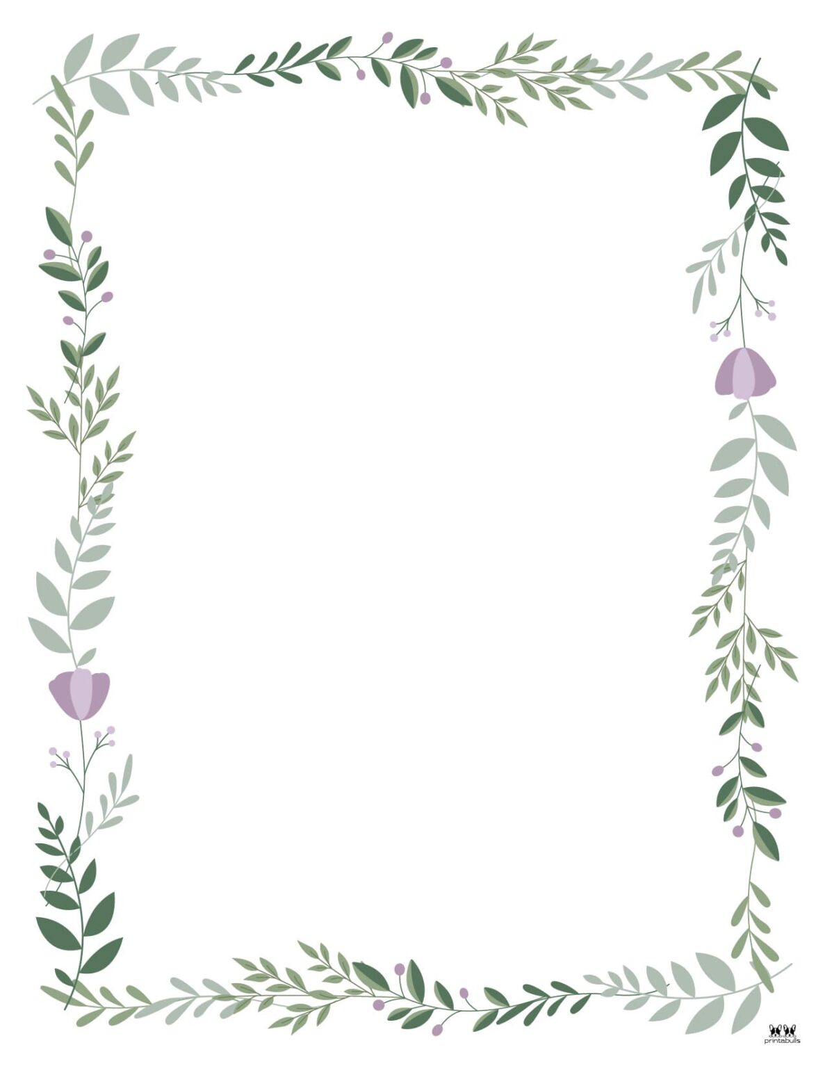 Leaf Borders - 30 FREE Printable Borders | Printabulls