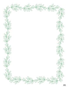 Leaf Borders - 30 FREE Printable Borders | Printabulls