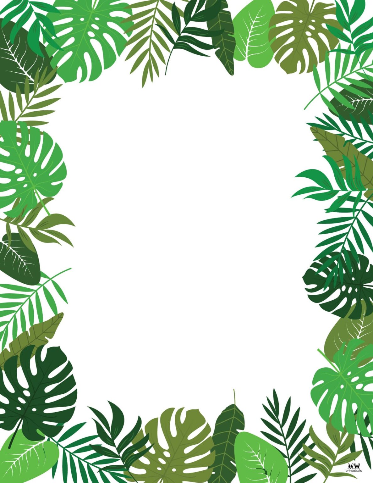 Leaf Borders - 30 FREE Printable Borders | Printabulls