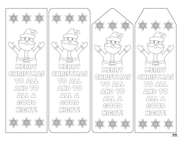 Christmas Bookmarks - 25 FREE Bookmarks | Printabulls