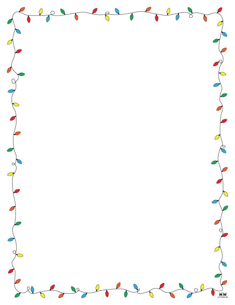 Christmas Borders - 60 FREE Printable Borders | Printabulls