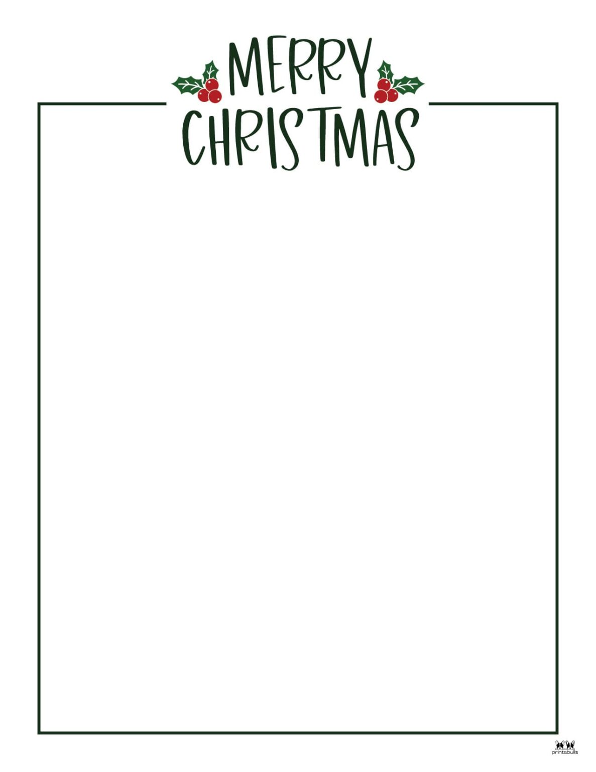 Christmas Borders - 60 FREE Printable Borders | Printabulls