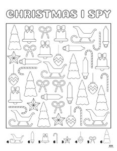 Christmas I Spy - 8 FREE Printables | Printabulls