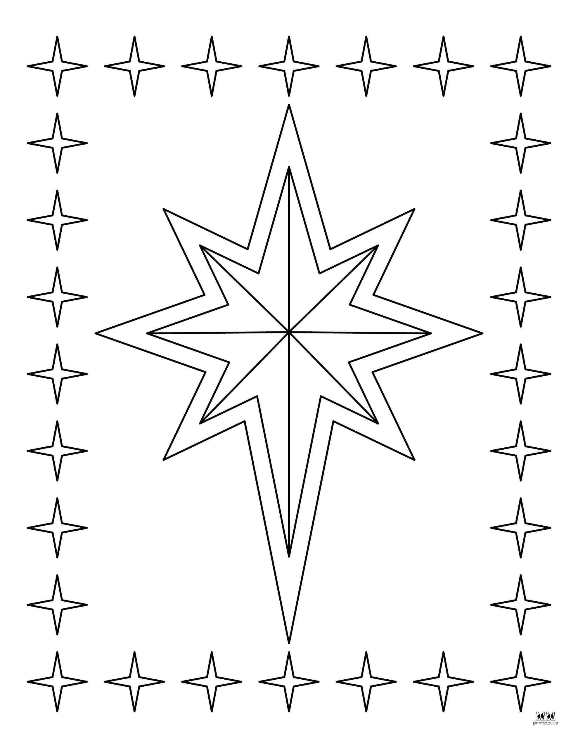 Christmas Stars 25 FREE Printables Printabulls