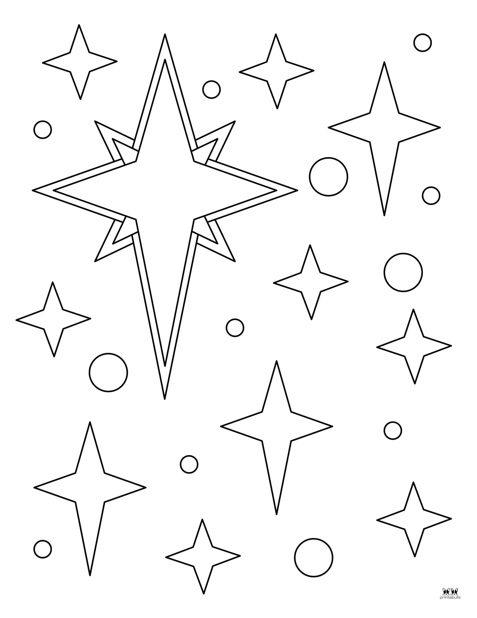 Christmas Stars 25 FREE Printables Printabulls