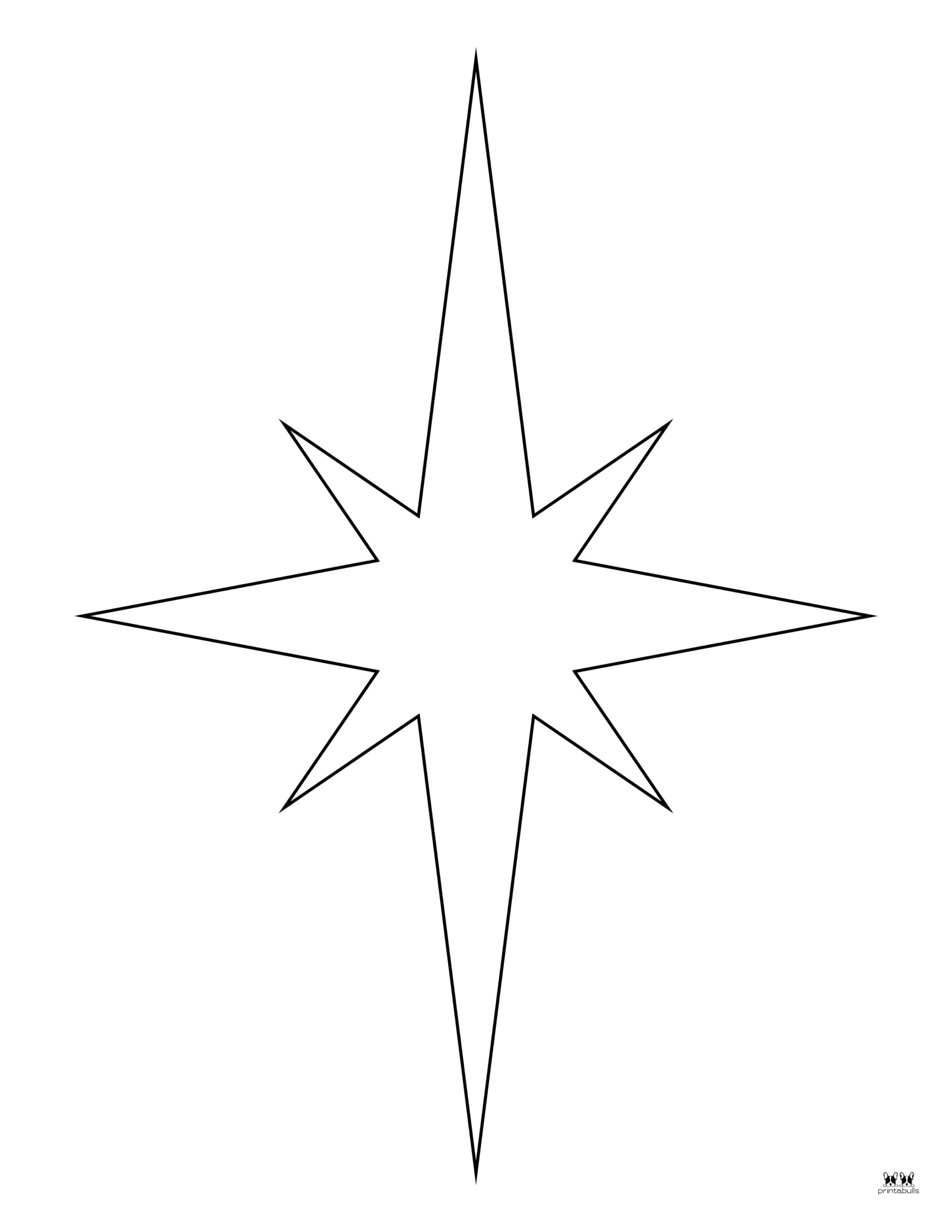 Christmas Stars - 25 FREE Printables | Printabulls