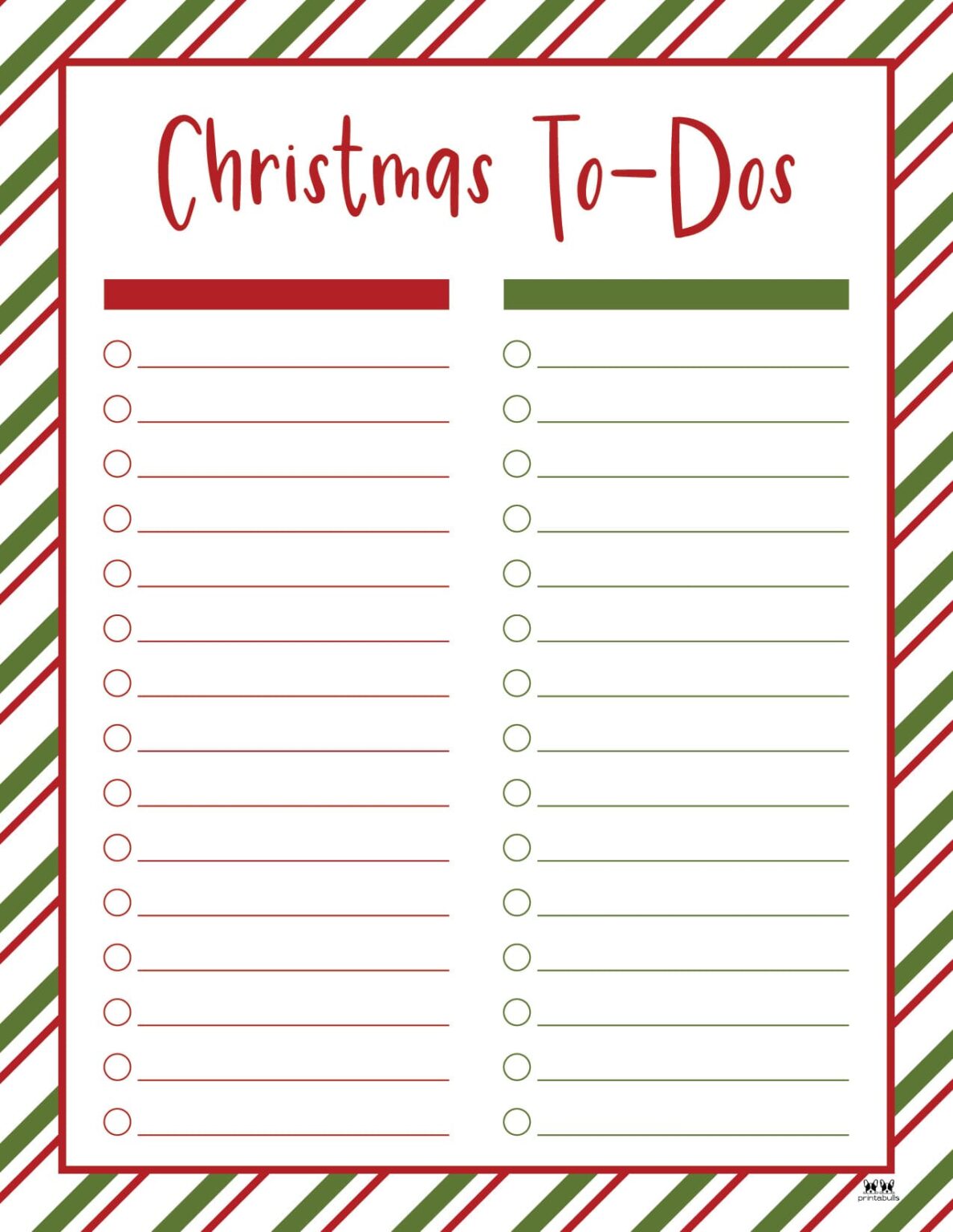 Christmas To Do Lists - 10 FREE Lists | Printabulls