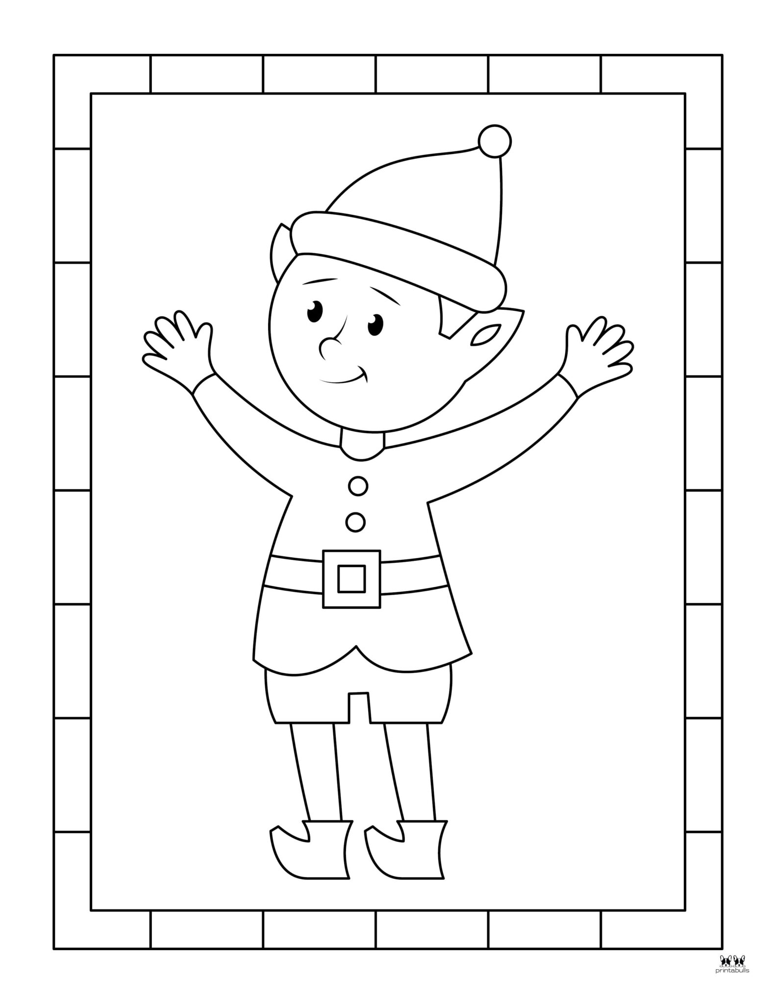 Elf Coloring Pages - 25 FREE Printable Pages | Printabulls