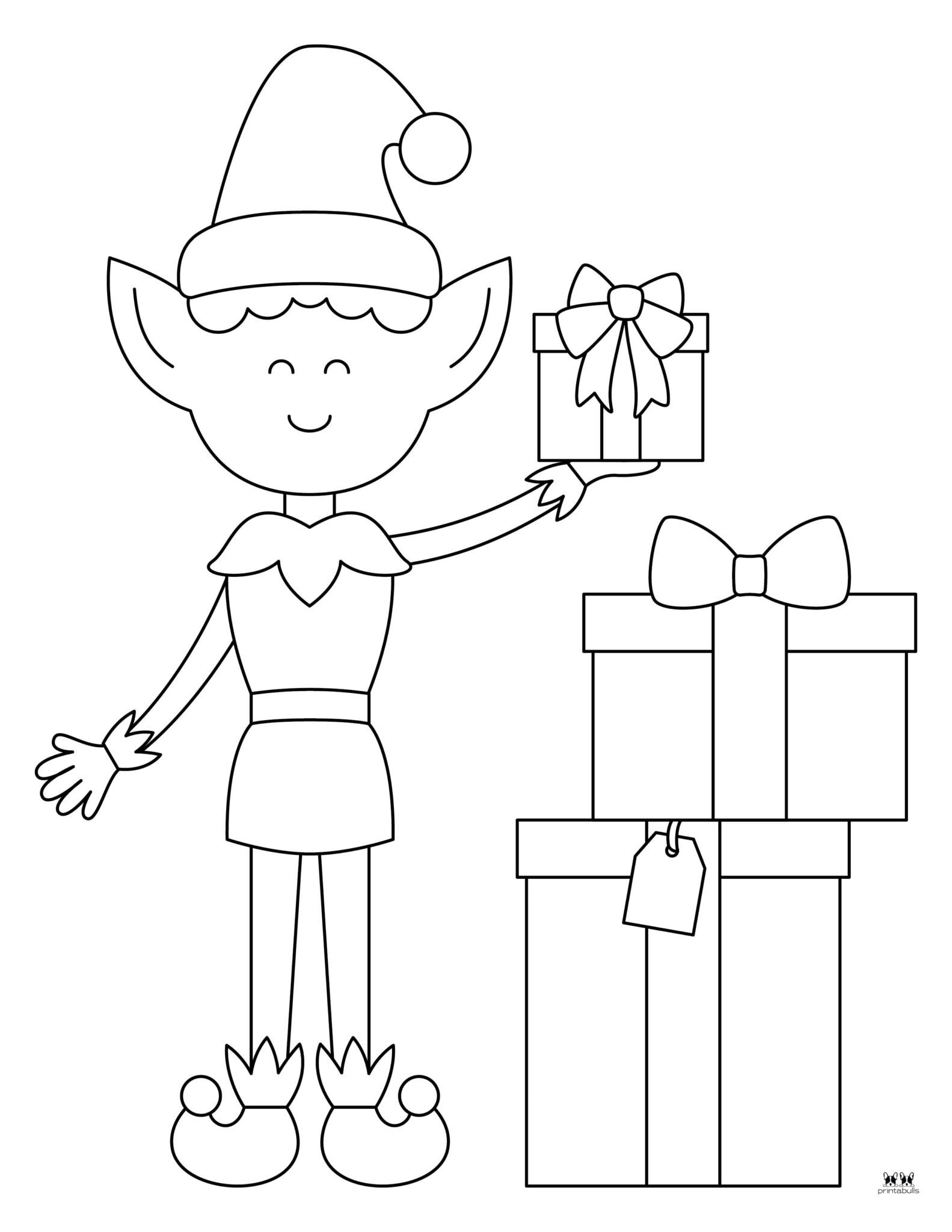 Elf Coloring Pages - 25 FREE Printable Pages | Printabulls