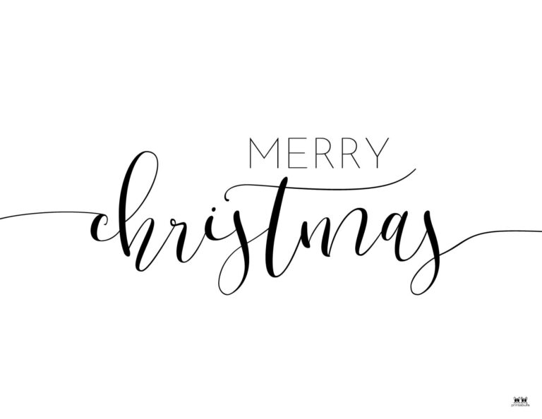 Merry Christmas Printables - 25 FREE Pages | Printabulls