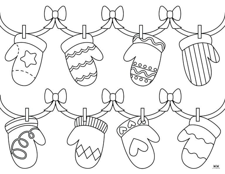 Mitten Coloring Pages & Templates - 25 Pages | Printabulls