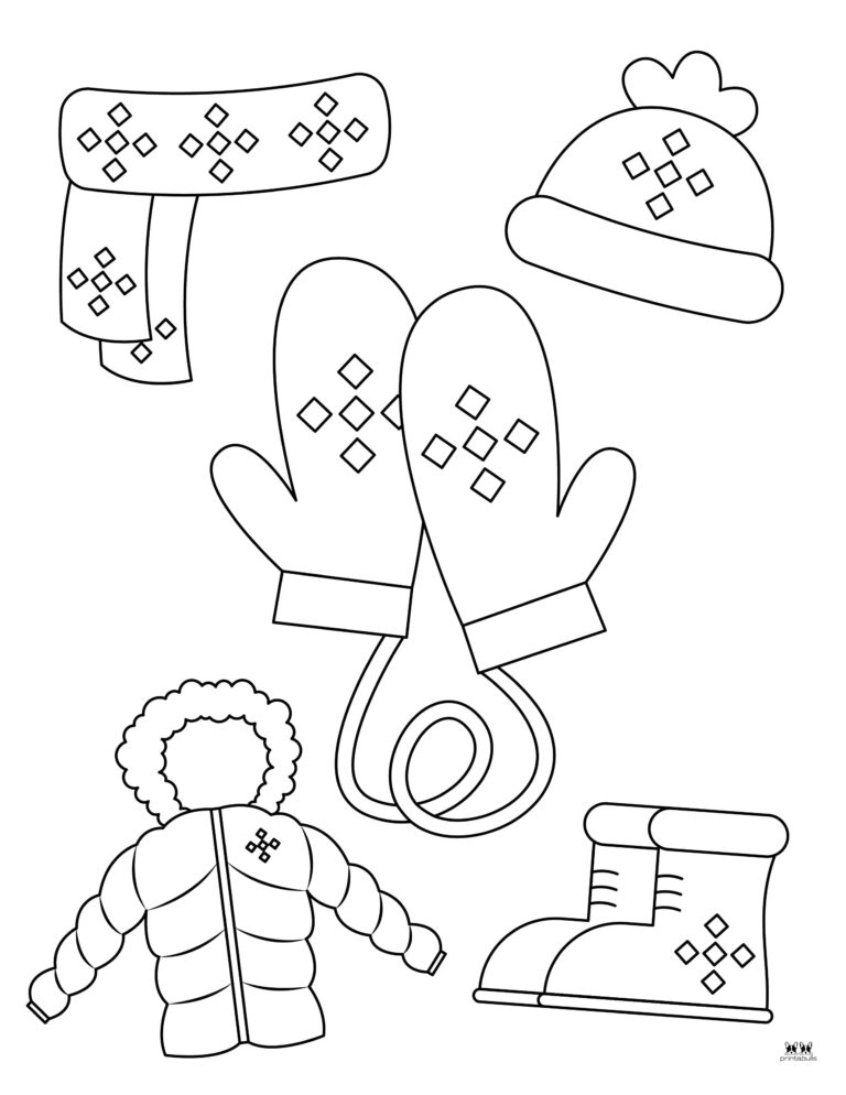 Mitten Coloring Pages & Templates - 25 Pages | Printabulls