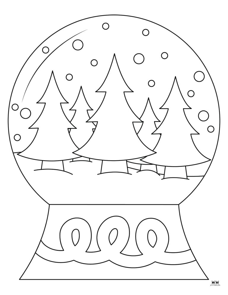 Snow Globe Coloring Pages & Templates - 25 Pages | Printabulls