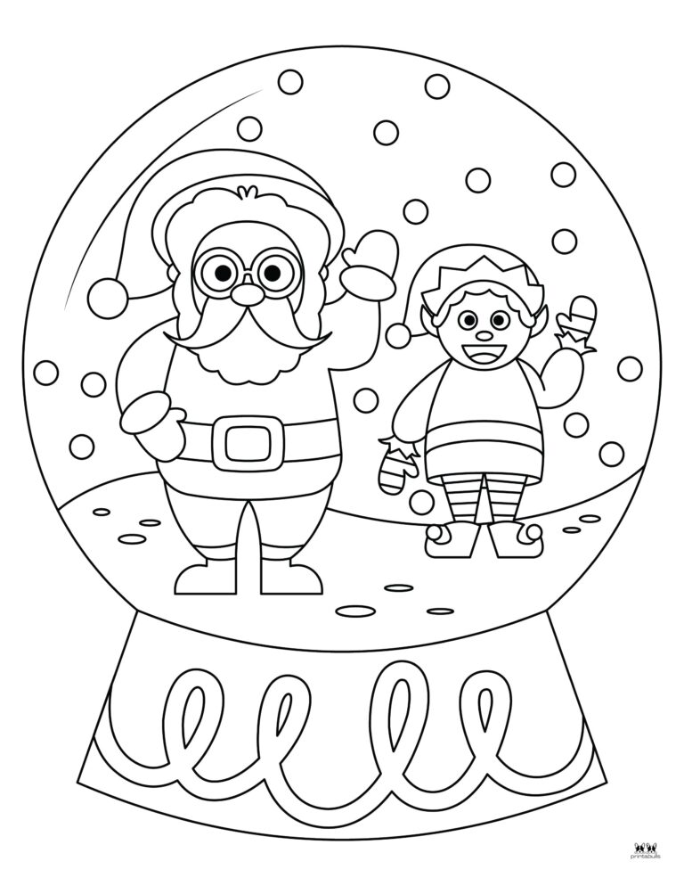 Snow Globe Coloring Pages & Templates - 25 Pages | Printabulls