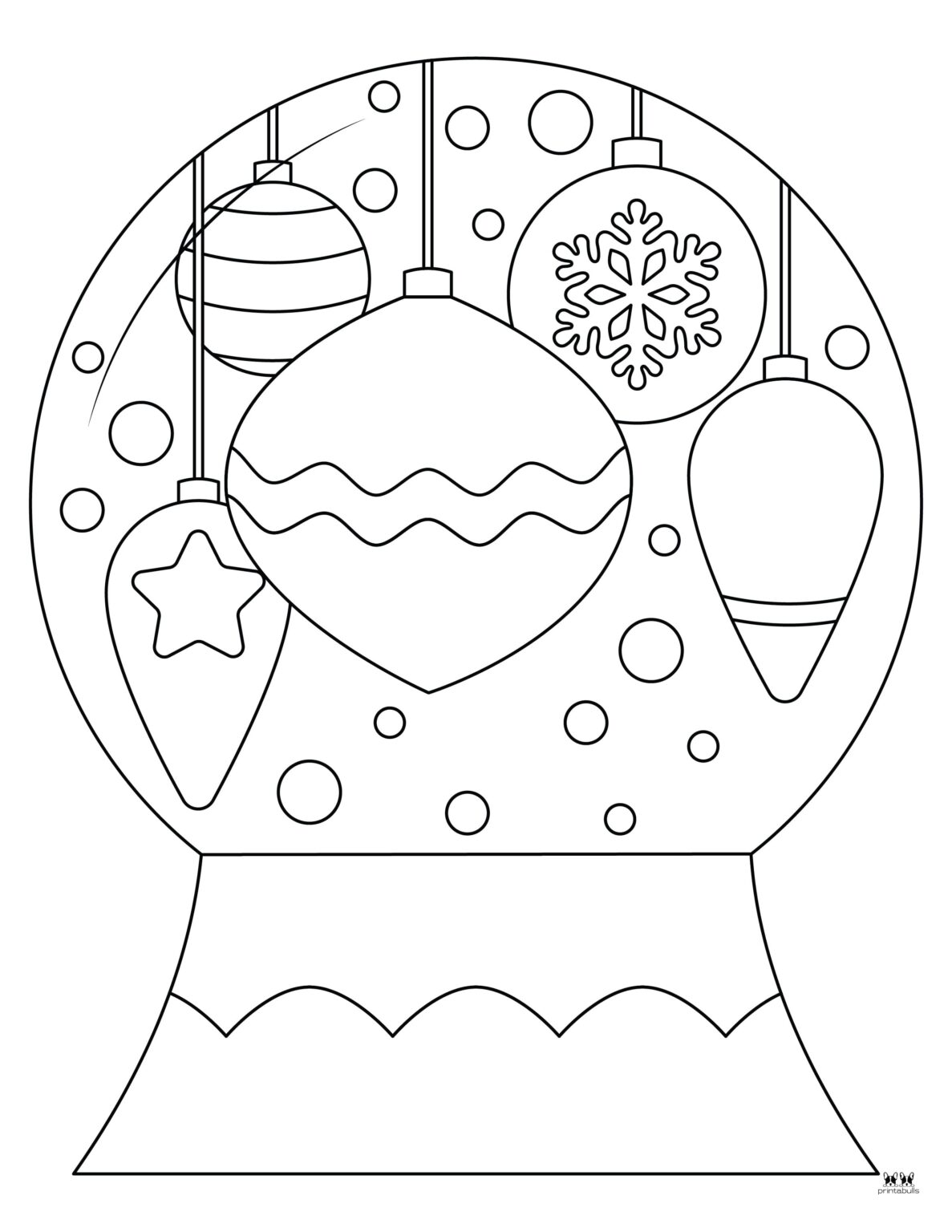 Snow Globe Coloring Pages & Templates - 25 Pages | Printabulls