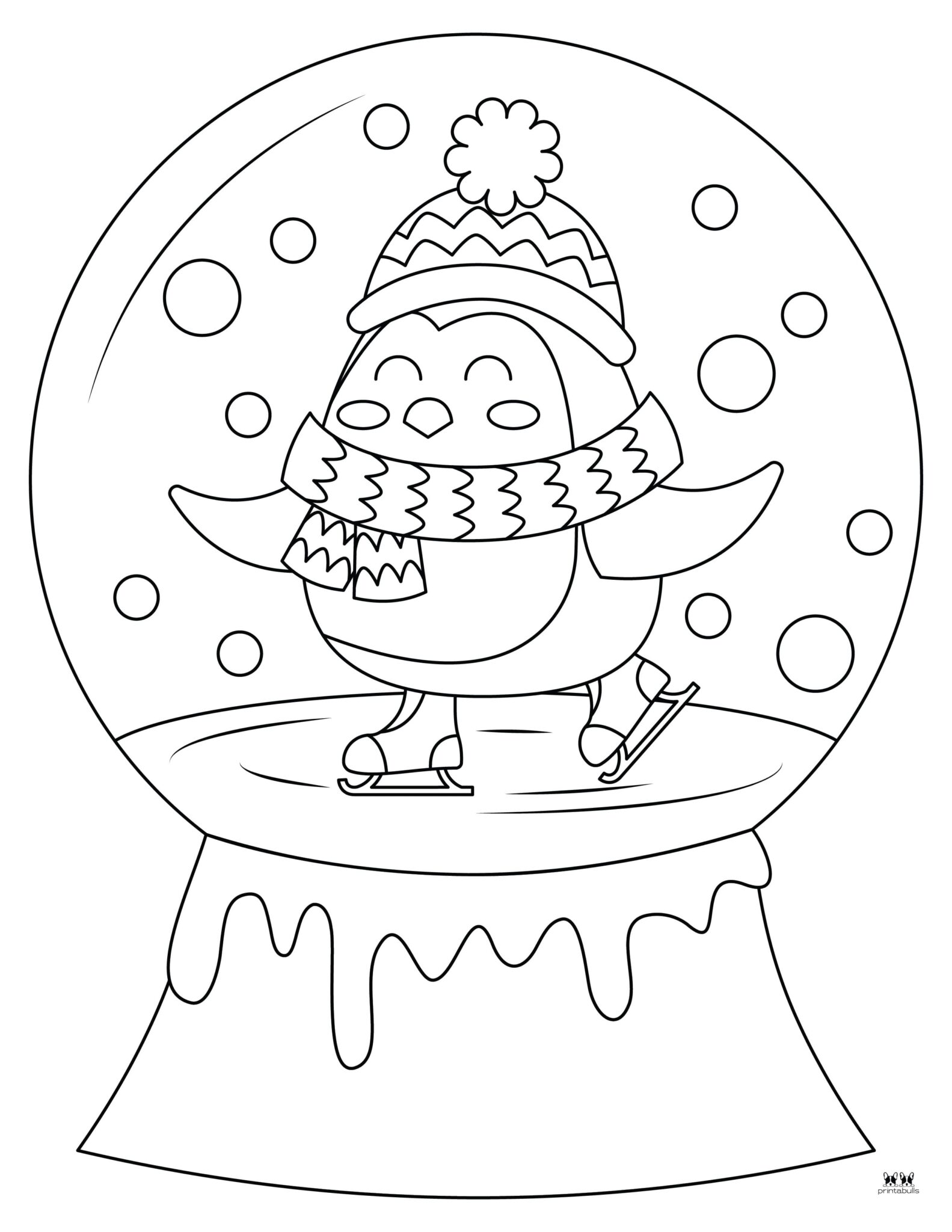 Snow Globe Coloring Pages & Templates - 25 Pages | Printabulls