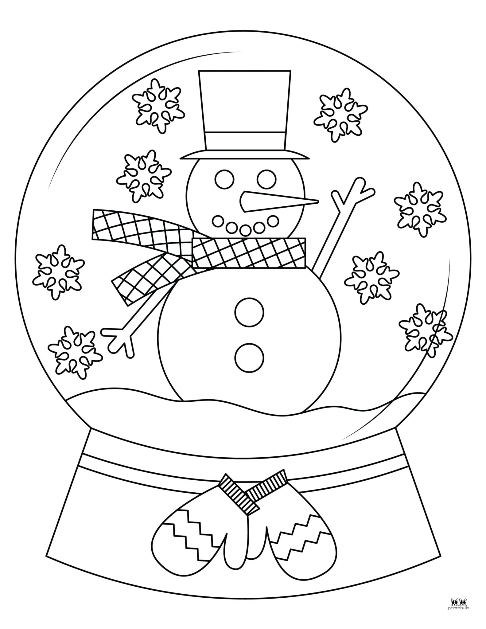 10 Enchanting Christmas Snow Globe Coloring Pages to Bring Holiday Cheer